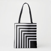 Tote Bag Bande noire et blanche (Devant)