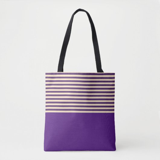Tote Bag Bande pourpre (Devant)