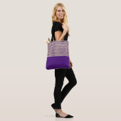 Tote Bag Bande pourpre (Sur le modèle)
