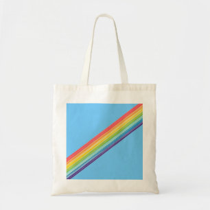 Tote Bag Bandes arc-en-ciel diagonales