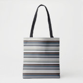 Tote Bag Bandes blanches gris mignonnes (Devant)