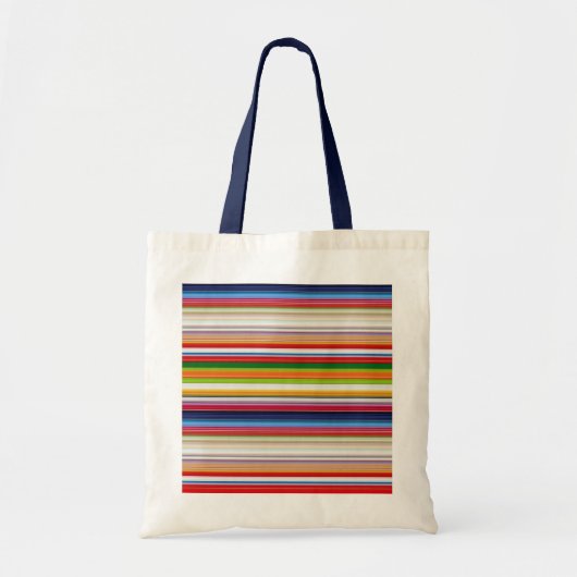 Tote Bag Bandes chaudes et colorées (Devant)