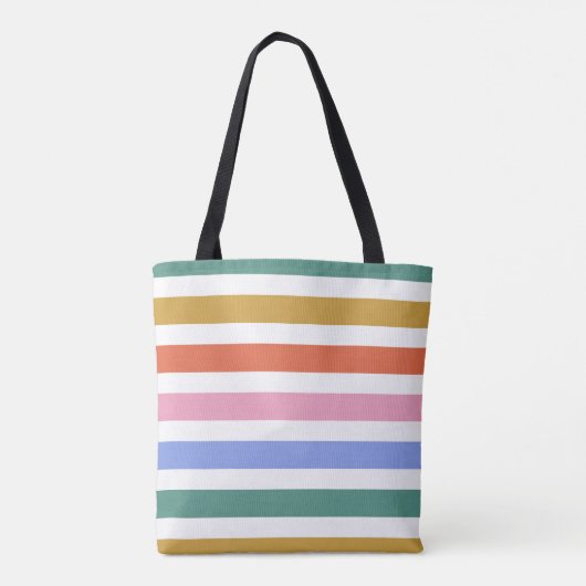 Tote Bag Bandes colorées (Dos)