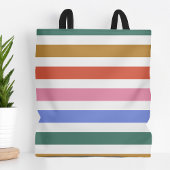 Tote Bag Bandes colorées