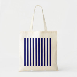 Tote Bag Bandes de bonbons bleu et blanc marine