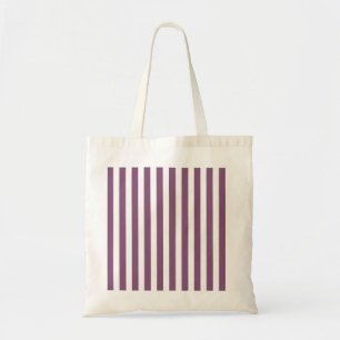 Tote Bag Bandes de bonbons mauves et blanches