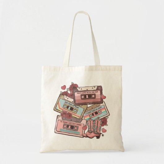 Tote Bag Bandes de cassettes de l'Ouest (Devant)