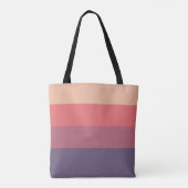 Tote Bag Bandes de couleur automne - (Dos)