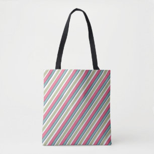 Tote Bag Bandes de couleurs délicates