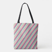 Tote Bag Bandes de couleurs délicates (Dos)