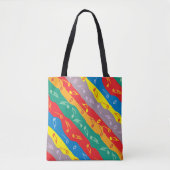 Tote Bag Bandes de notes de musique (Devant)