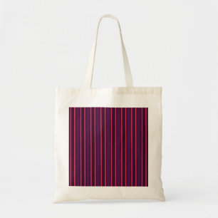 Tote Bag Bandes de prunes et de bonbons rouges