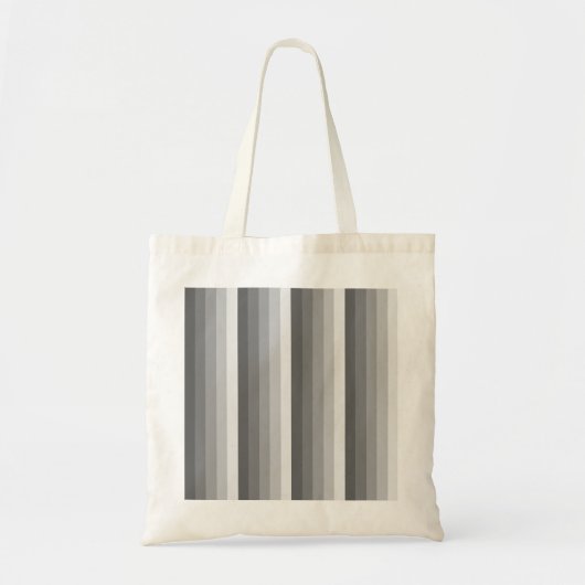 Tote Bag Bandes d'ombre grises (Devant)