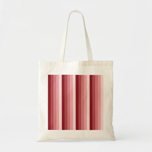 Tote Bag Bandes d'ombre rouges (Devant)