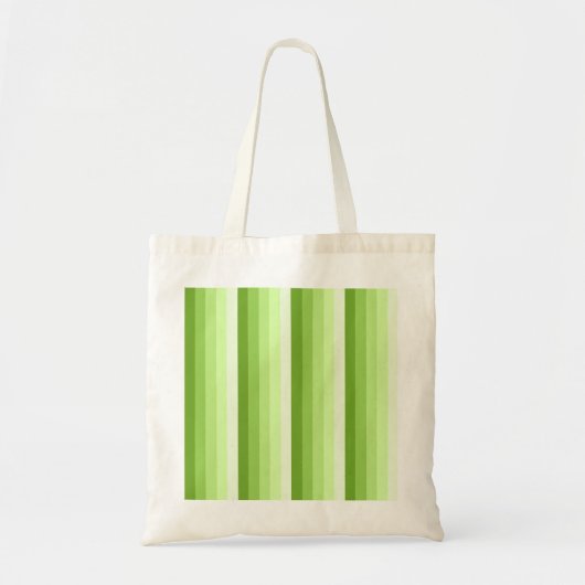 Tote Bag Bandes d'ombre vert citron (Devant)
