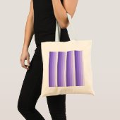 Tote Bag Bandes d'ombre violette (Devant (produit))
