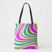 Tote Bag Bandes et plaids (Devant)