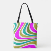 Tote Bag Bandes et plaids (Dos)