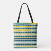 Tote Bag Bandes et triangles (Dos)