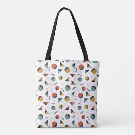 Tote Bag Bandes géo complexes (Dos)