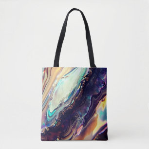 Tote Bag Bandes multicolores tourbillonnantes de roche igné