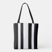 Tote Bag Bandes Noires Et Blanches (Dos)