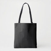 Tote Bag Bandes noires et blanches (Devant)