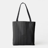 Tote Bag Bandes noires et blanches (Dos)