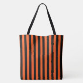 Tote Bag Bandes noires et orange (Dos)