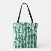 Tote Bag Bandes organiques - Vert forestier (Dos)