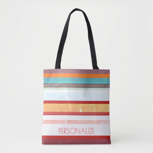 Tote Bag Bandes personnalisées (Devant)