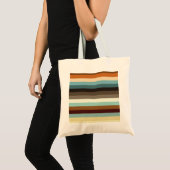 Tote Bag Bandes rétro (Devant (produit))