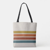 Tote Bag Bandes rétro (Dos)