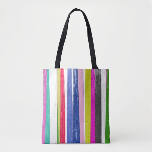 Tote Bag Bandes verticales (Devant)