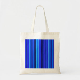 Tote Bag Bandes verticales bleues