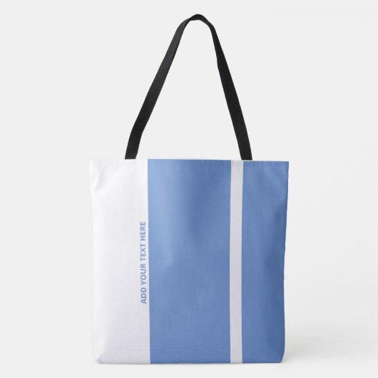 Tote Bag Bandes verticales modernes bleu poli (Devant)