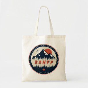 Tote Bag Banff NP Canada Montagnes Rocheuses Souvenirs Vint