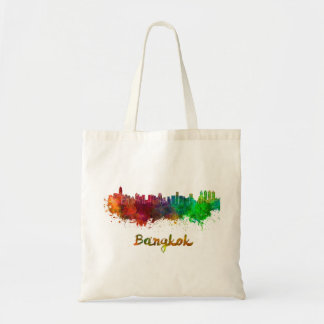 Tote Bag Bangkok skyline in watercolor