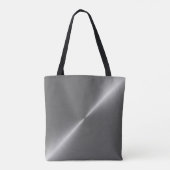 Tote Bag Bannière arrière - plan texture métal (Dos)
