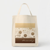 Tote Bag Bannière Mocha Bloom (Devant)