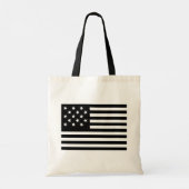 Tote Bag Bannière noire épangée par l'étoile drapeau améric (Dos)