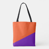 Tote Bag Bannière noire & rectangles violettes + vos idées (Dos)