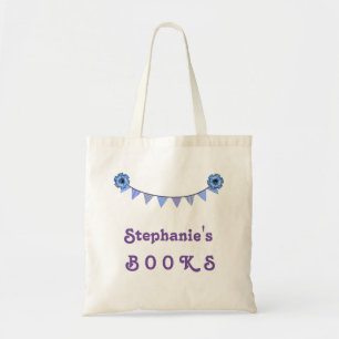 Tote Bag Bannière pourpre V02 d'étamine de cartable de la