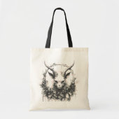 Tote Bag Baphomet bébé Botanique Occulte Gothique (Devant)