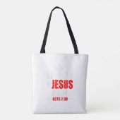 Tote Bag Baptisé En Jésus Nom Actes 238 Baptême Jésus Seule (Dos)