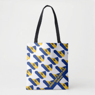 Tote Bag BARBADOS élégant DRAPEAU Le coeur de Dieu Isaïe 40