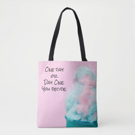 Tote Bag barbe à papa dans cône de glace (Devant)