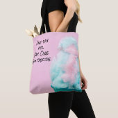 Tote Bag barbe à papa dans cône de glace (De près)