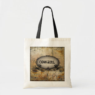 Tote Bag barbelé rustique western country cowboy mariage