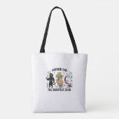 Tote Bag Barber Cat Sharpest Crew - Premium Artistic Tote B (Dos)